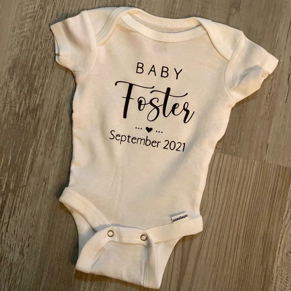 Personalized New Baby Announcement Onesie